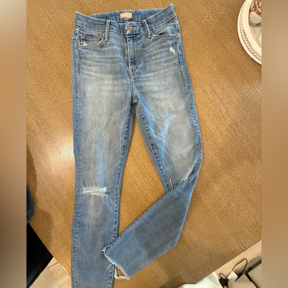 MOTHER Light Blue Skinny Jeans